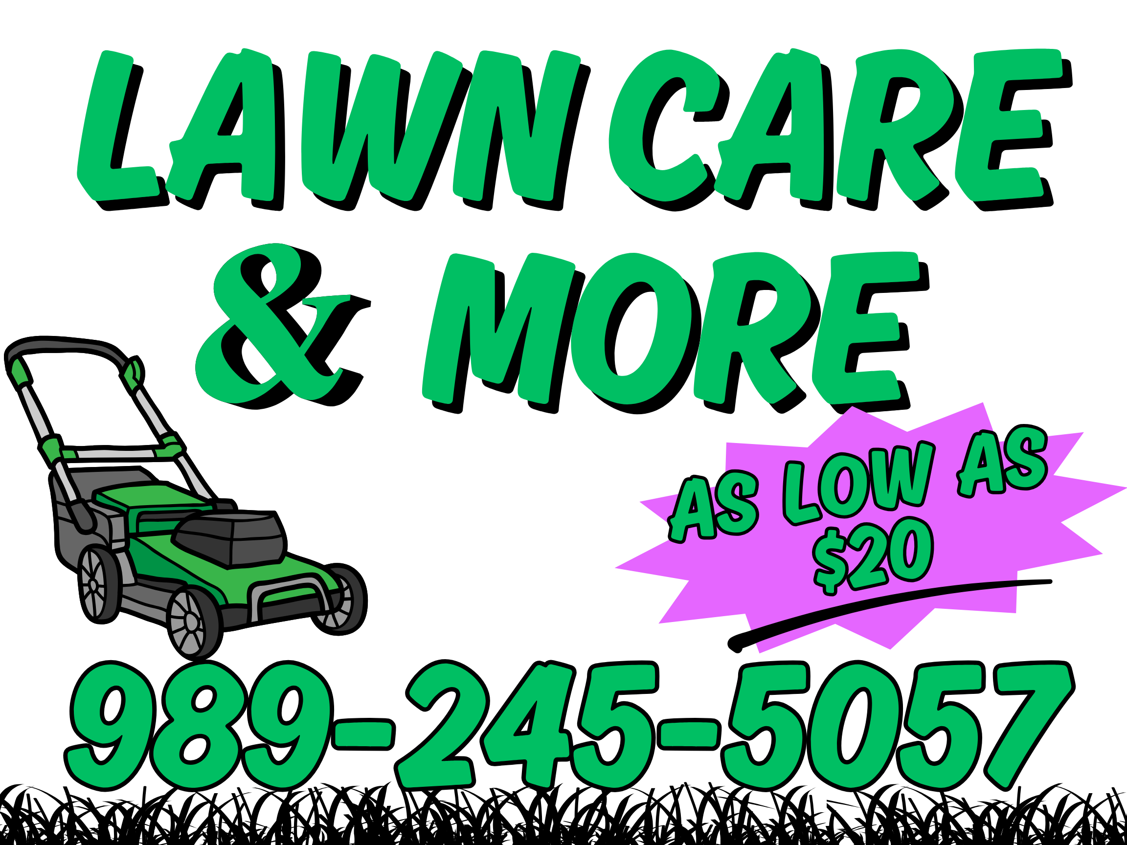 Lawn Care Signs